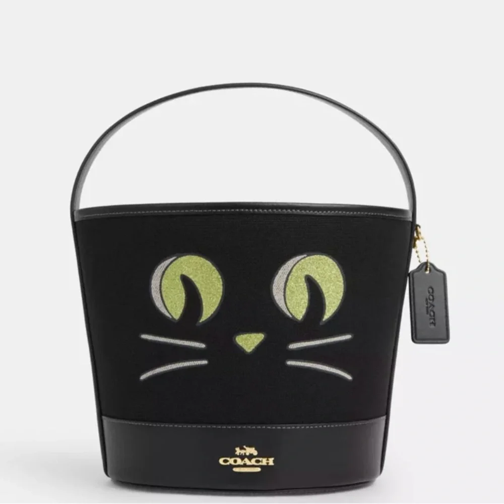 COACH - Halloween Trick Or Treat Cat Bucket Bag - Picture 1 of 5